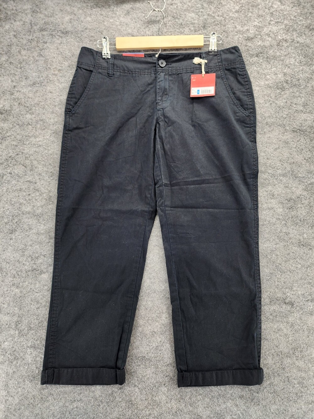 Mossimo Supply Pants Womens Juniors 9 Black Crop Mid Rise